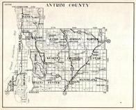 Antrim County, Banks, Central Lake, Echo. Jordan, Warner, Henena, Custer, Mancelona, Chestonia, Star, Michigan State Atlas 1930c